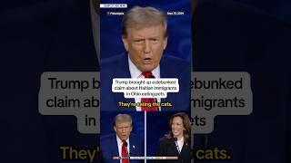 Trump brought up a debunked claim about Haitian immigrants in Ohio eating pets