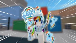 Playing MM2 as Rainbow Dash from My Little Pony