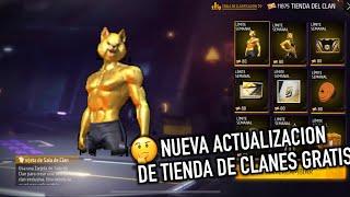 LLEGA la NUEVA ACTUALIZACION de TIENDA DE CLANES GRATIS a FF LATAM  *nueva tienda gratis freefire*