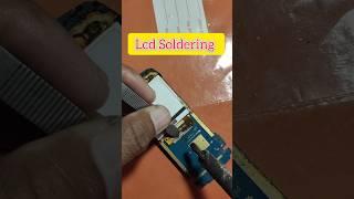 Lcd Soldering #soldering #electronics #repair #shorts