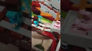 ДТП на вагонетке в Майнкрафт 