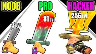 Sword Melter 3D - NOOB vs PRO vs HACKER