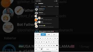 Telegram bot ochish va token orqali royhatdan otish 