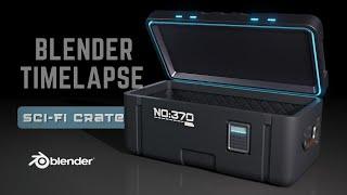 3D Modeling Sci-Fi Crate - Blender 3.0