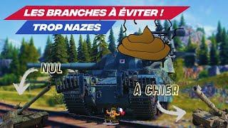 Les 7 BRANCHES À ÉVITER pour les débutants (Tout Pourris) - World Of Tanks