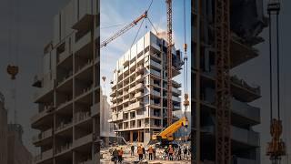 seconds of madness, half-finished building collapses in seconds ‍️ #building #construction #fail
