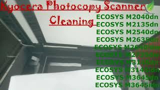 kyocera photocopy scanner cleaning