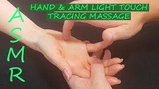 [ASMR] Light Touch/ Tracing Hand & Arm Massage Sleepy time [No Talking][No Music]