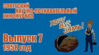 Киножурнал "Хочу всё знать" - Выпуск № 7 (1958 год)