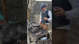 How to clean a cast iron skillet #ireland #castiron #howto #bunratty #tutorial #cooking