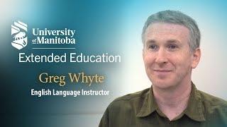 Greg Whyte, English Language Instructor, Extended Education