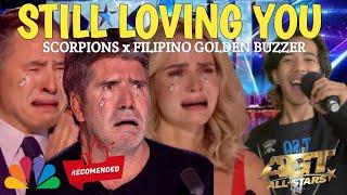 Golden Buzzer | Fillipino boy makes all the judges cry with his amazing voice on Still Loving You