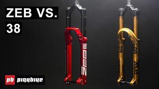 The ALL NEW RockShox Zeb Charger 3.1 VS. Fox 38 Grip X2 - Fork Off!