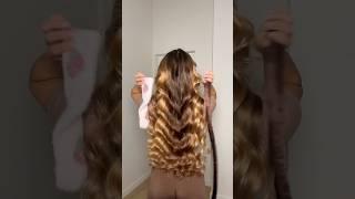 Left or Right? #hairstyle #easyhair #hairtutorial #heatlesscurls #noheatcurls #healtyhair #hairtok