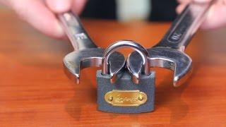 How to open a lock with a nut wrench