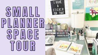 SMALL PLANNER SPACE TOUR | PLANNER ORGANIZATION & TIPS