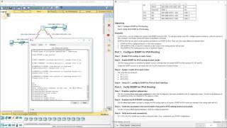 Lab 7.4.3.4 Packet Tracer - Configuring Basic EIGRP with IPv6 Routing