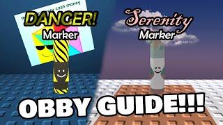 Danger Marker and Serenity Marker Obby Guide (Find the Markers)