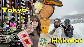 5 days in Japan: 2 days of food, shopping in Tokyo + 3 days of snowboarding in Hakuba ️