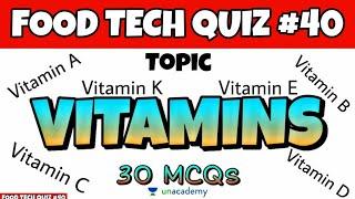 Vitamins Important MCQs | Food Chemistry and Nutrition MCQs | Fssai | FSO | TN MRB FSO | CFSO & TO