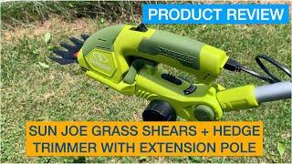 Sun Joe Cordless 2-in-1 Grass Shear + Hedge Trimmer w/Extension Pole Review