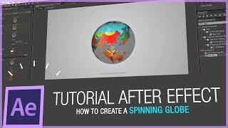 After Effects Tutorial - How to create a spinning globe in After Effects  HD -