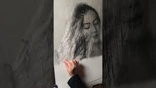 Behind the Veil - HYPERREALISTIC DRAWING #art #hyperrealism #drawing #draw