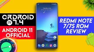 crDroid 7.4 Android 11 - Official For Redmi Note 7/7s - Rom Review | Hindi Tech Video