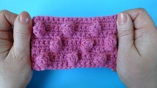 Узор с шишечками из попкорна Вязание крючком 44 Crochet popcorn pattern