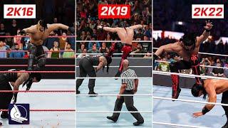 WWE 2K22 VS WWE 2K19 VS WWE 2K16 (epic comparison)