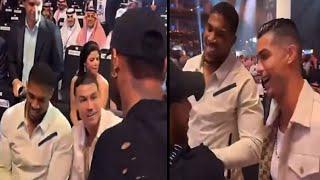 Neymar Meets with Cristiano Ronaldo and Anthony Joshua