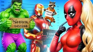 What Happened to Deadpool? Gwen Stacy vs Harley Quinn vs Ironman vs Hulk!