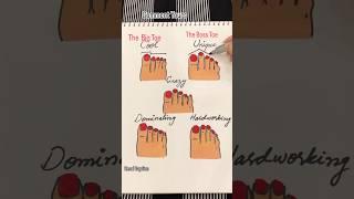 Did you know your foot shape reveals personality traits? Which one matches ur! #FootReading #art