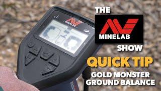 New GOLD MONSTER 1000 Detector Feature - Quick Track Ground Balance