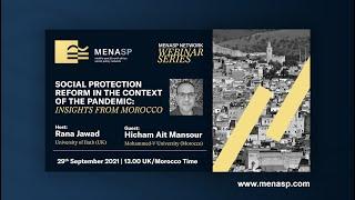 MENASP Webinar: Social Protection Reforms in the Context of the Pandemic: Insights from Morocco