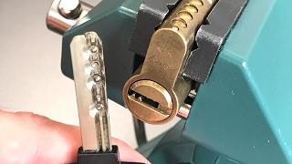 [393] Mul-T-Lock Classic Euro Profile Cylinder Picked and Gutted