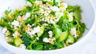 Arugula Couscous Salad Recipe with Feta