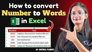 How to Convert Number to Words in MS Excel? | Numbers को Words में कैसे Convert करे | CTA