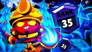 АПНУЛ ДЖИНА НА 35 РАНГ В СОЛО ШД  Brawl Stars