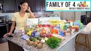 FAMILY OF 4 WEEKLY GROCERY HAUL // MEAL PLANNING IDEAS // Jessica Tull