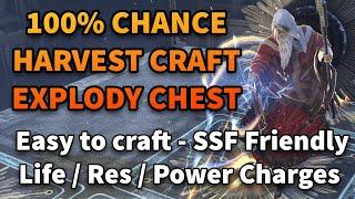 EXPLODE CHEST CRAFTING GUIDE UPDATE - Easier and SSF Friendly! - Path of Exile 3.11 Harvest