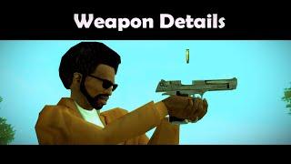 GTA San Andreas Weapon Details mod