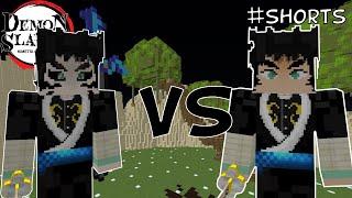 Kaigaku Vs Demon Kaigaku - Minecraft Demon Slayer Mod #Shorts