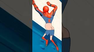 Funny Spider Man Falling 