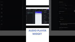 FLUTTERFLOW AUDIO PLAYER WIDGET #flutterflow #videotutorial #flutter #shorts #audioplayer