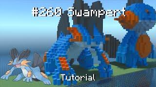 How to build a Pokémon Swampert statue in Minecraft (Tutorial)