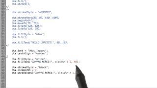 Drawing Text - HTML5 Canvas