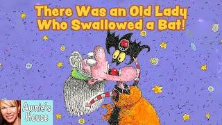  Kids Book Read Aloud: THERE WAS AN OLD LADY WHO SWALLOWED A BAT A Very Funny Halloween Story!