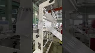 single line rolling bag making machine with two times folding