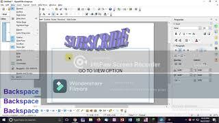 HOW TO INSERT FONTWORK IN PRESENTATION IMPRESS(OPEN OFFICE){EP1}